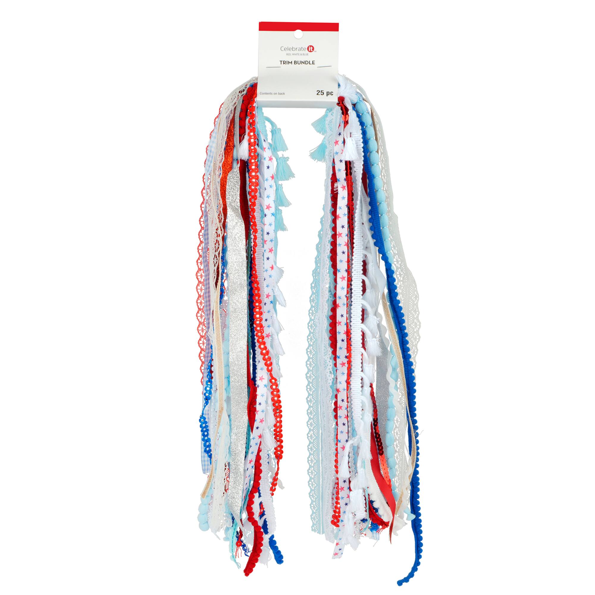 Red, White & Blue Watercolor Trim Bundle by Celebrate It™